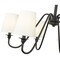 Z-Lite Gianna Chandelier, 6-Light, 32 In.W x 17 In.H, Matte Black/White 7509-6-32MB - alternate 7